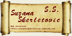 Suzana Skerletović vizit kartica